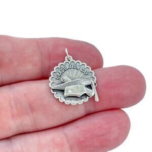 Vintage Sterling Silver 925 Graduation Day Charm